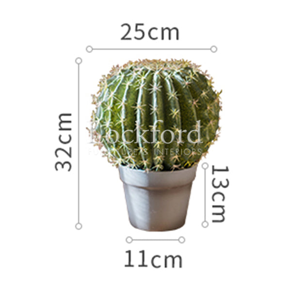 Lockford Artificial Ball Cactus Plant Decor